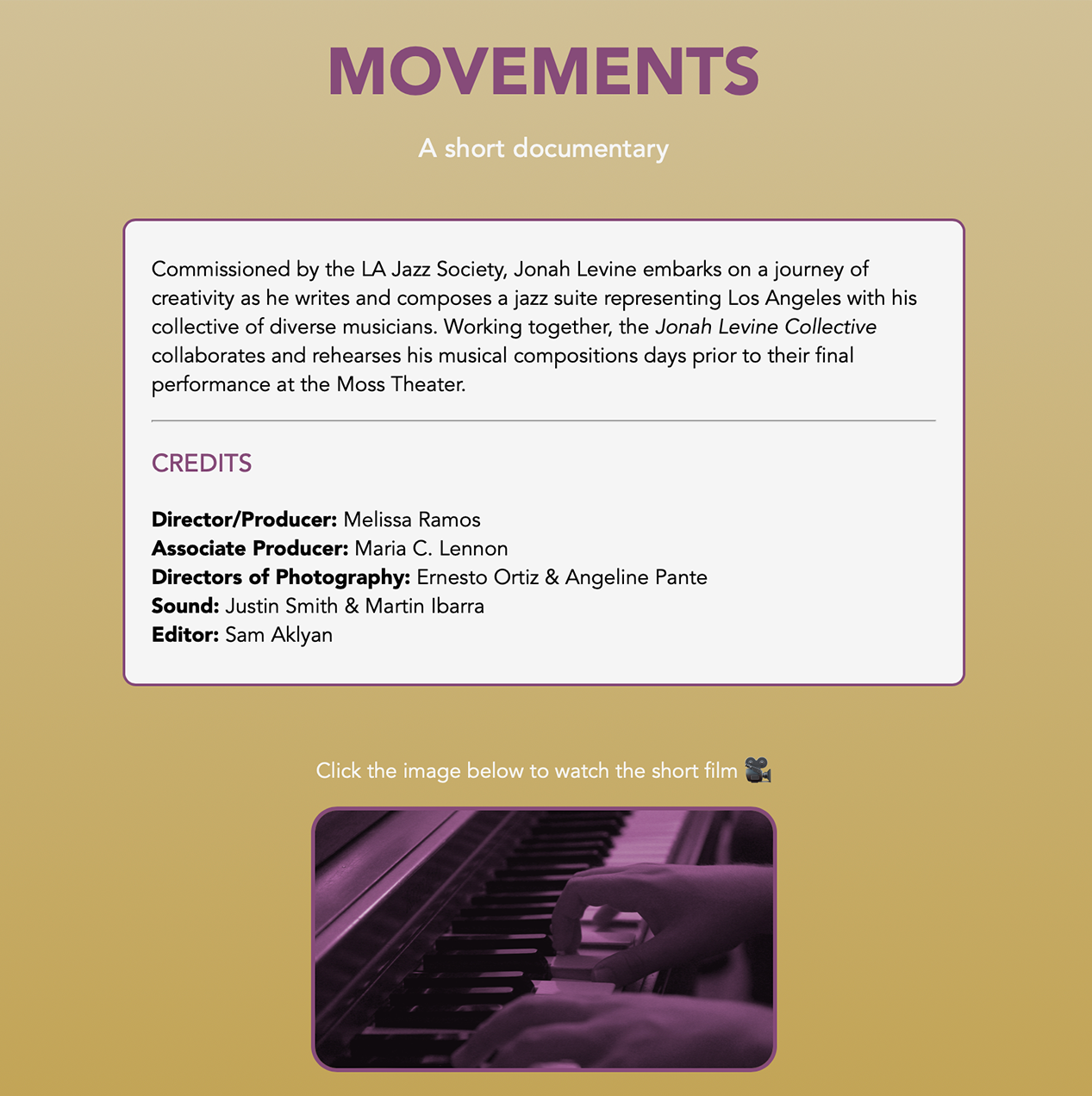 Movements project preview